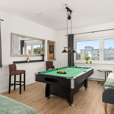 Homely-Apartment Manhattanart, Zentral, Parkplatz, Billard,Ps4, Dart, Balkon 比勒费尔德 外观 照片