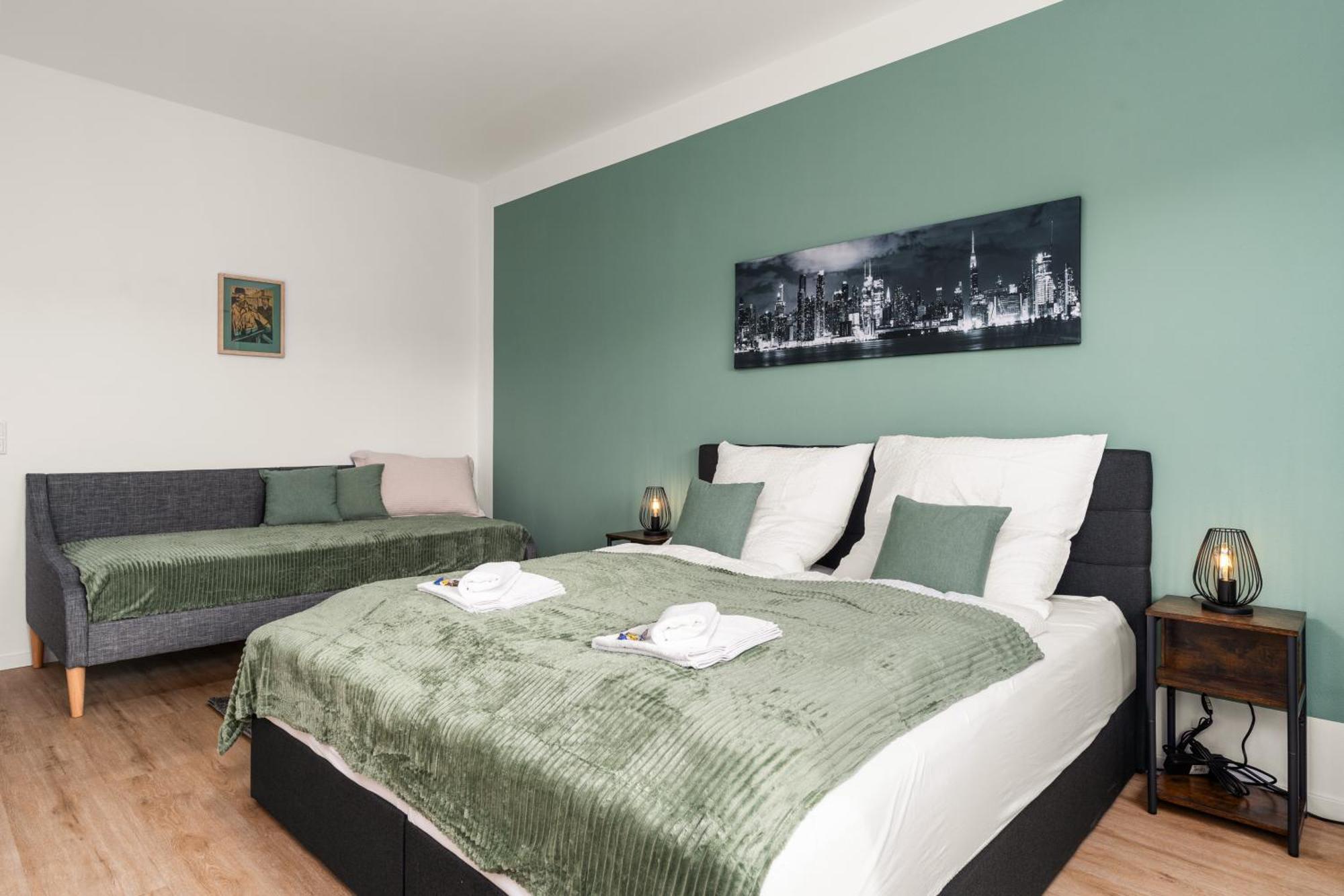 Homely-Apartment Manhattanart, Zentral, Parkplatz, Billard,Ps4, Dart, Balkon 比勒费尔德 外观 照片