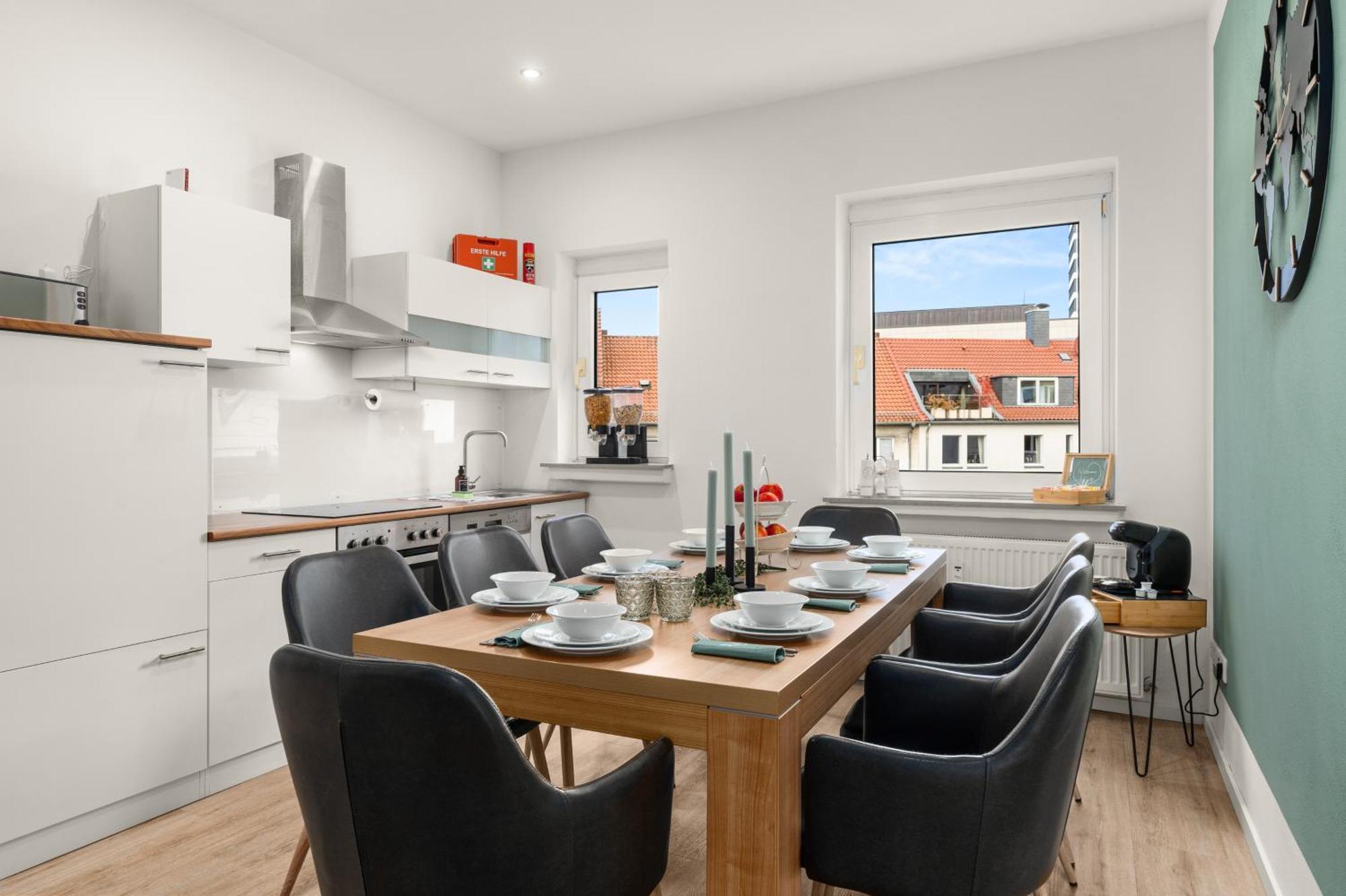 Homely-Apartment Manhattanart, Zentral, Parkplatz, Billard,Ps4, Dart, Balkon 比勒费尔德 外观 照片