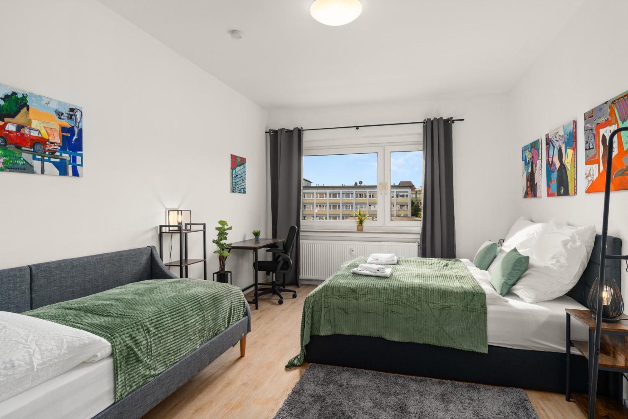 Homely-Apartment Manhattanart, Zentral, Parkplatz, Billard,Ps4, Dart, Balkon 比勒费尔德 外观 照片
